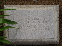 Struma Military Cemetery - Duncan, J